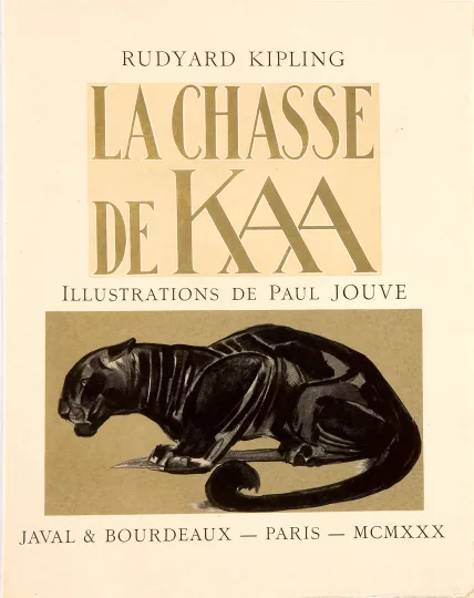 Paul JOUVE (1878-1973) - La Chasse de Kaa, de Rudyard Kipling, 1930.