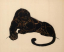 Paul JOUVE (1878-1973) - Black panther lying. 1932.