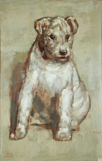 Paul JOUVE (1878-1973) - Le Chien Betty. C 1949.