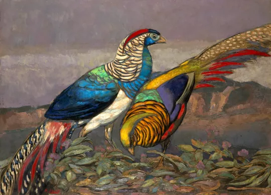 Paul JOUVE (1878-1973) - Couple de faisans, C 1955