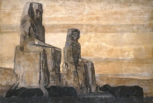 Paul JOUVE (1878-1973) - Paysage d'Égypte. Vers 1935.