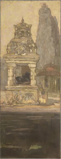Paul JOUVE (1878-1973) - Vision du matin, temple de Madurai, 1926.