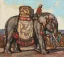 Paul JOUVE (1878-1973) - Éléphant caparaçonné. 1922.