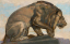 Paul JOUVE (1878-1973) - Lion guettant, C 1925.