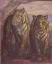 Paul JOUVE (1878-1973) - Tigre, front view, standing.