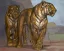 Paul JOUVE (1878-1973) - Deux tigres marchant de face. Vers 1935.