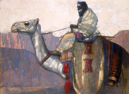 Paul JOUVE (1878-1973) - Mehari and Tuareg
