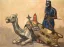 Paul JOUVE (1878-1973) - Méhari baraté et targui debout, C 1932.