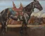 Paul JOUVE (1878-1973) - Cheval arabe harnaché, vers 1920.