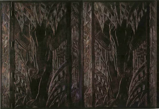 Paul JOUVE (1878-1973) - Éléphants, 1929