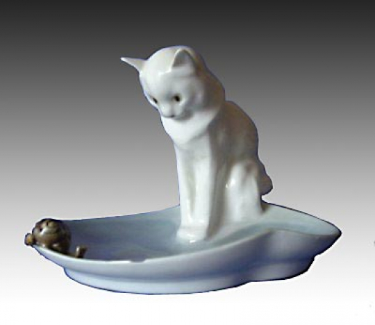 Paul JOUVE (1878-1973) - Cat with snail
