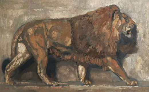 Vente par "Sotheby's France." du 22/05/2014 - Lion, vers 1930. (lot n°76)